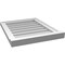 Ekena Millwork Vertical Surface Mount PVC Gable Vent w/ 2"W x 2"H , Brickmould Sill Frame, 18"W x 22"H GVPVE18X2203SN - alternate 4